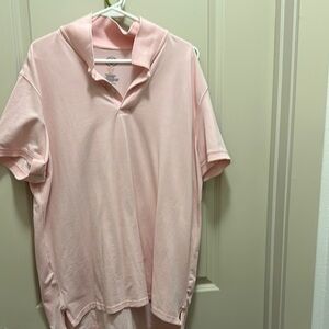 St. John's Bay Pink Polo Shirt Soft Cotton Casual
